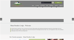 Desktop Screenshot of manuparadiselodge.com